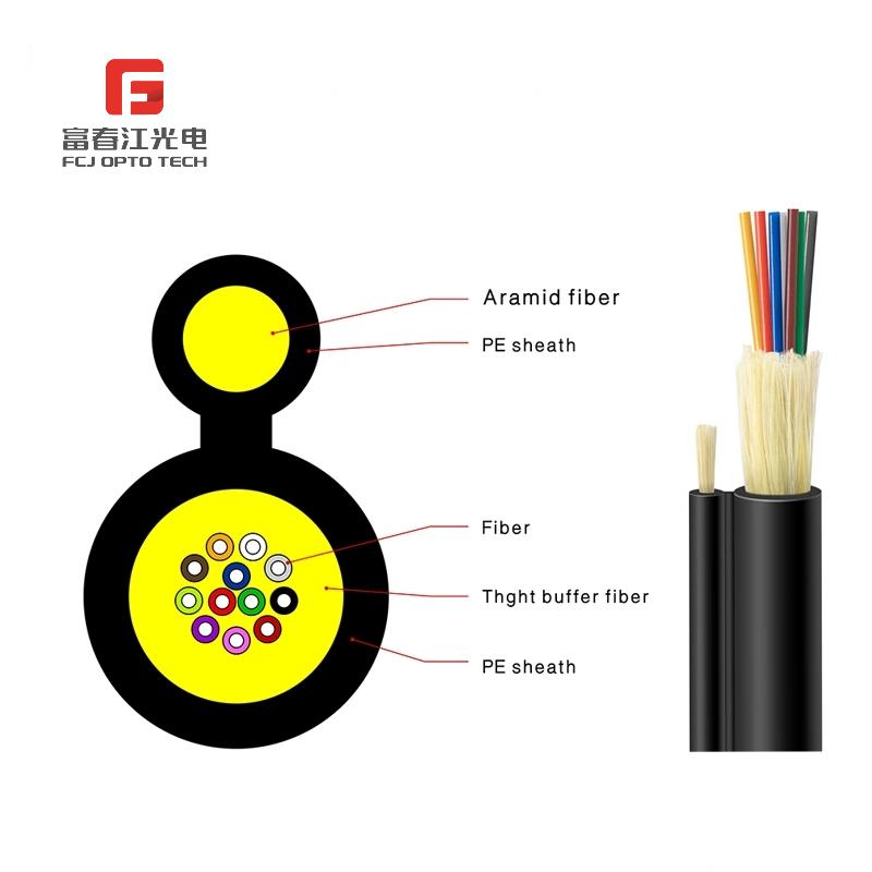 GJFJTC8Y 8C distribution optical cable 8f sm g657a2 fiber optic cable figure 8 fiber optic cable