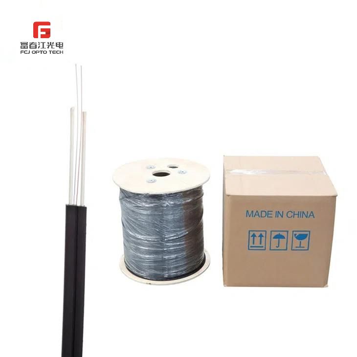 GJXFH 1 2 4 Core LSZH Sheath G657A1 FTTH Fiber Optical Drop Cable for Indoor