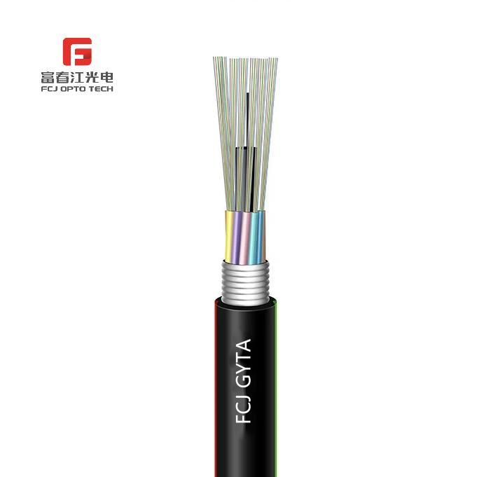 Manufacturer 12 24 48 96 Core GYTA Single mode Fiber Optic Cable outdoor non-armoured optical fiber cable