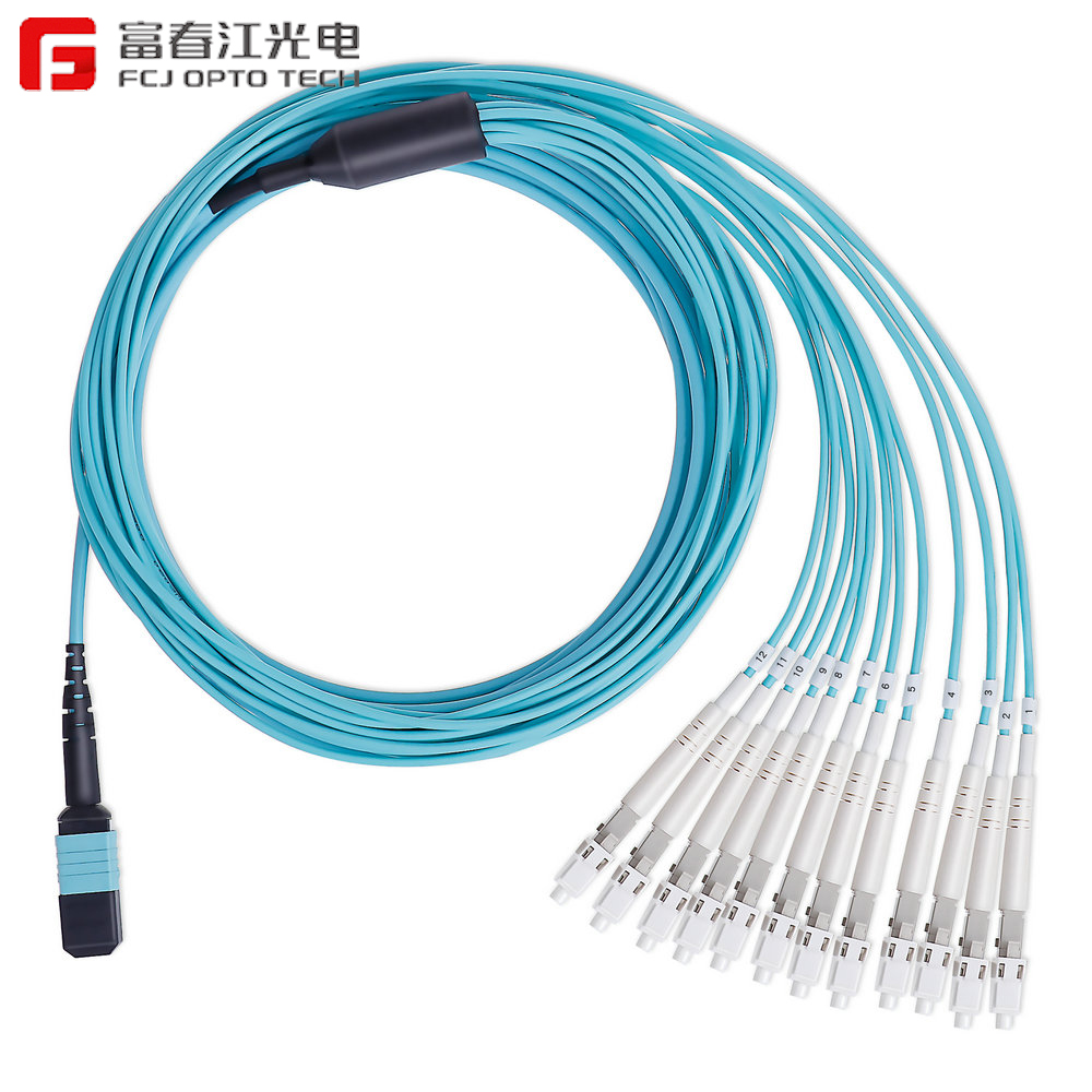 MTP-LC Jumper Multimode Bundle Multicore Fanout 0.9mm Fiber Optic Jumper