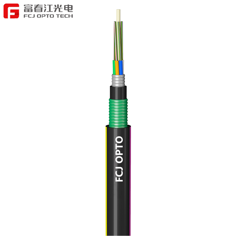 GYFTA53 Armoured 4 6 8 12 16 24 48 72 96 144 Core Fiber Optic Cable Price Per Meter Steel Tape GYTA G652D G657A