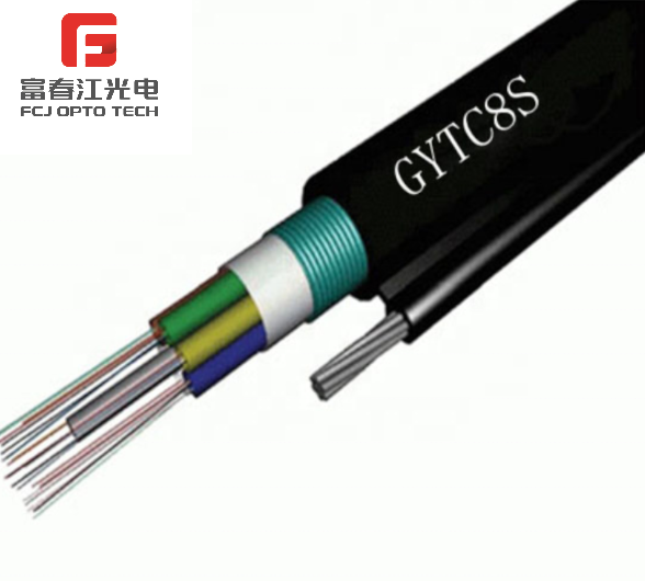 GYTC8S armored 12 24 48 cores singlemode outdoor Figure 8 self supporting fiber optic cable